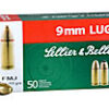 9mm Luger Ammo 115gr FMJ Range Safe Sellier & Bellot Case (1000rds)
